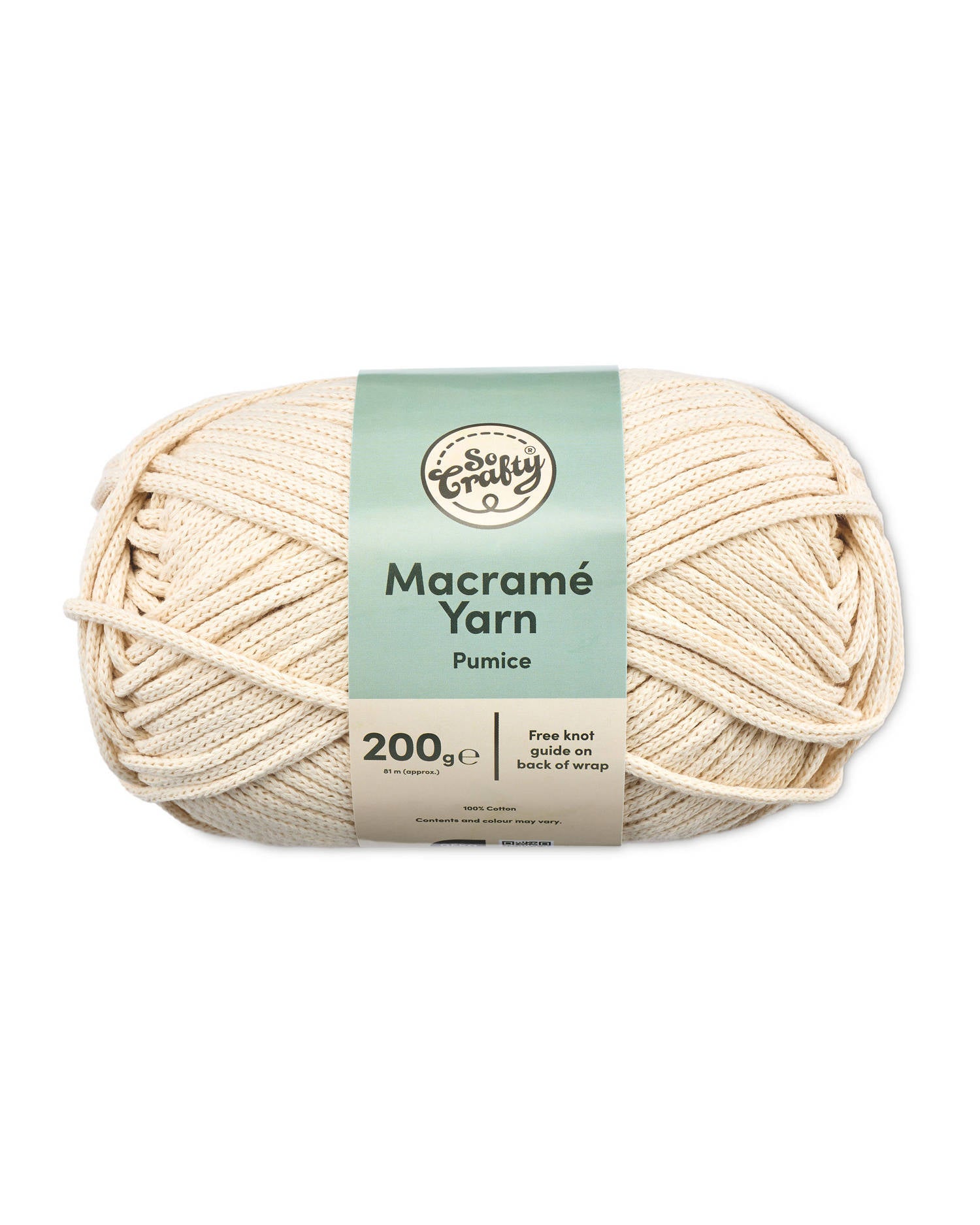 Macrame yarn in 100% cotton 150-200g - British product
