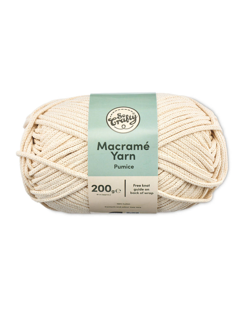 Macrame yarn in 100% cotton 150-200g - British product
