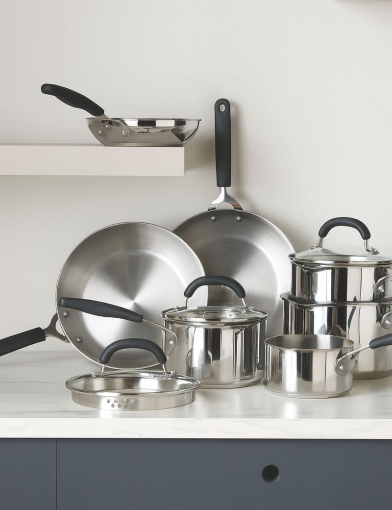 Prestige stainless steel frying pan 29cm, imported from the UK