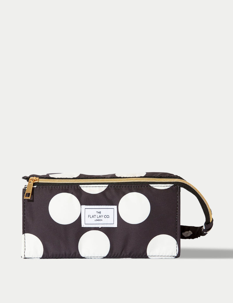 The Flat Lay Co. makeup box bag in double spots, imported from the UK