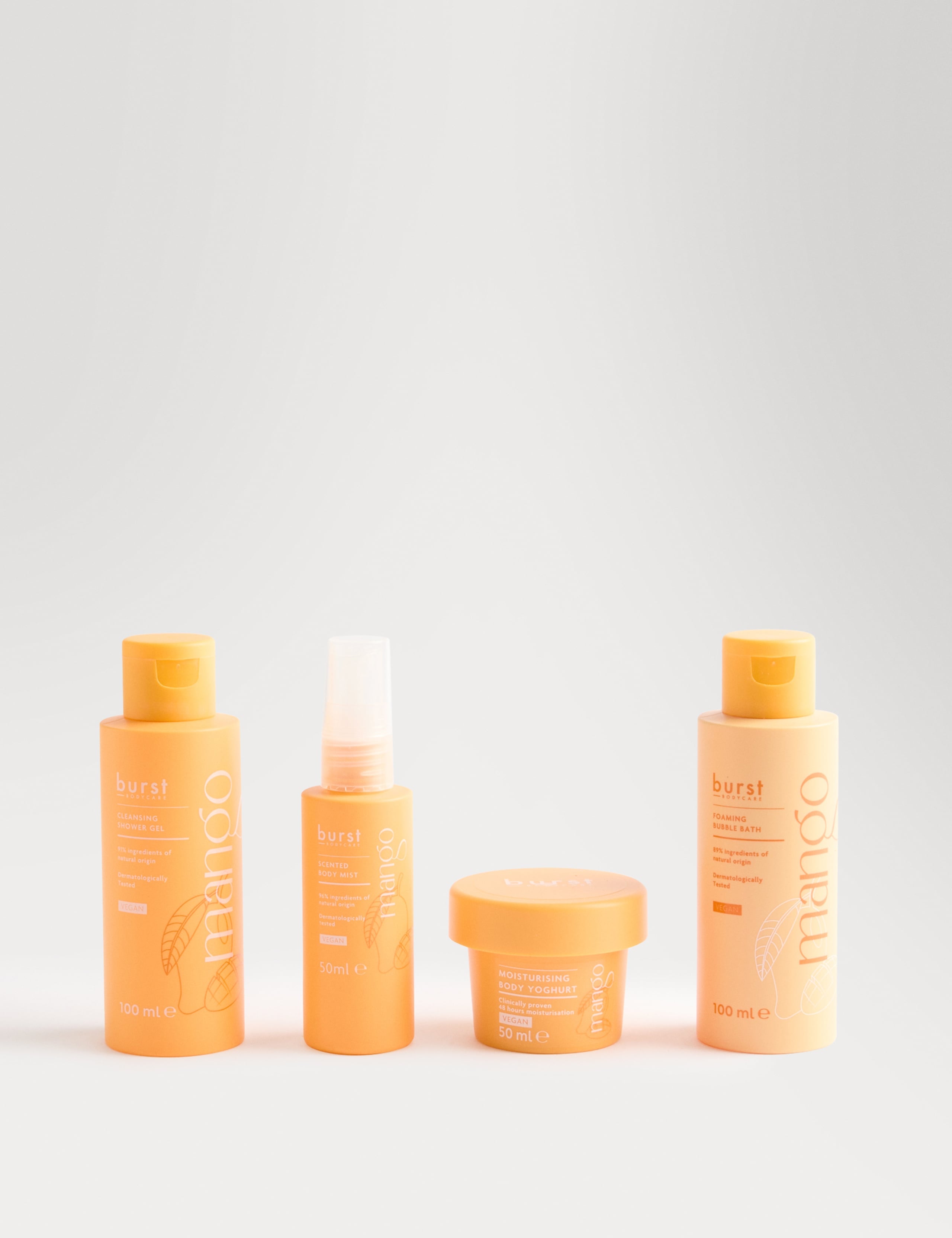 Burst Bodycare Mango Quad Set, UK version