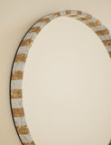 Round marble wall mirror 65cm diameter, imported from the UK