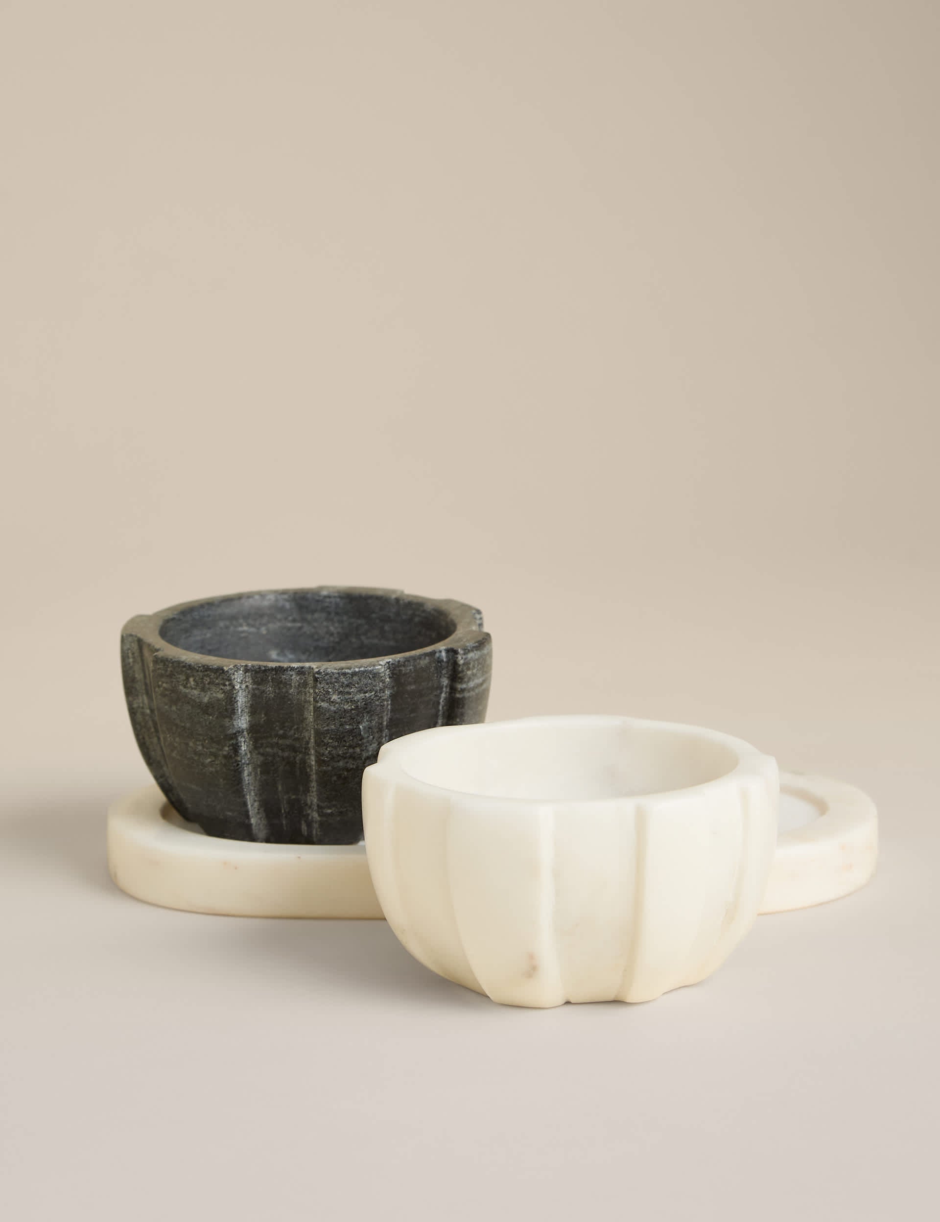 M&S marble pinch pots and tray set, imported from the UK