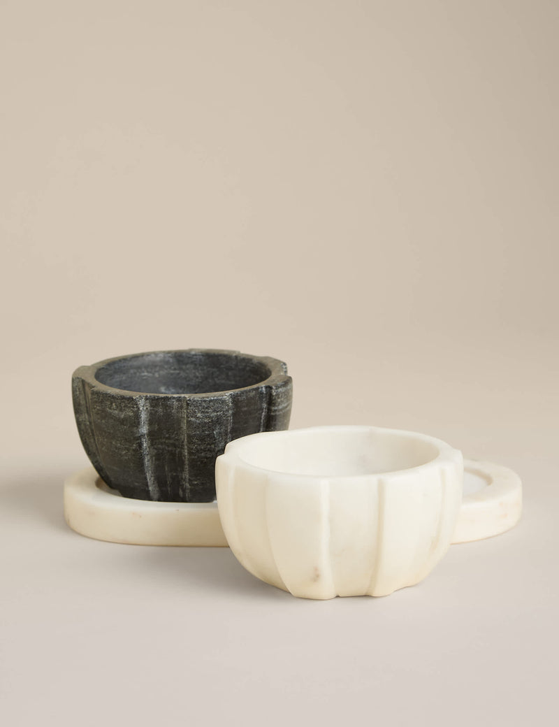 M&S marble pinch pots and tray set, imported from the UK