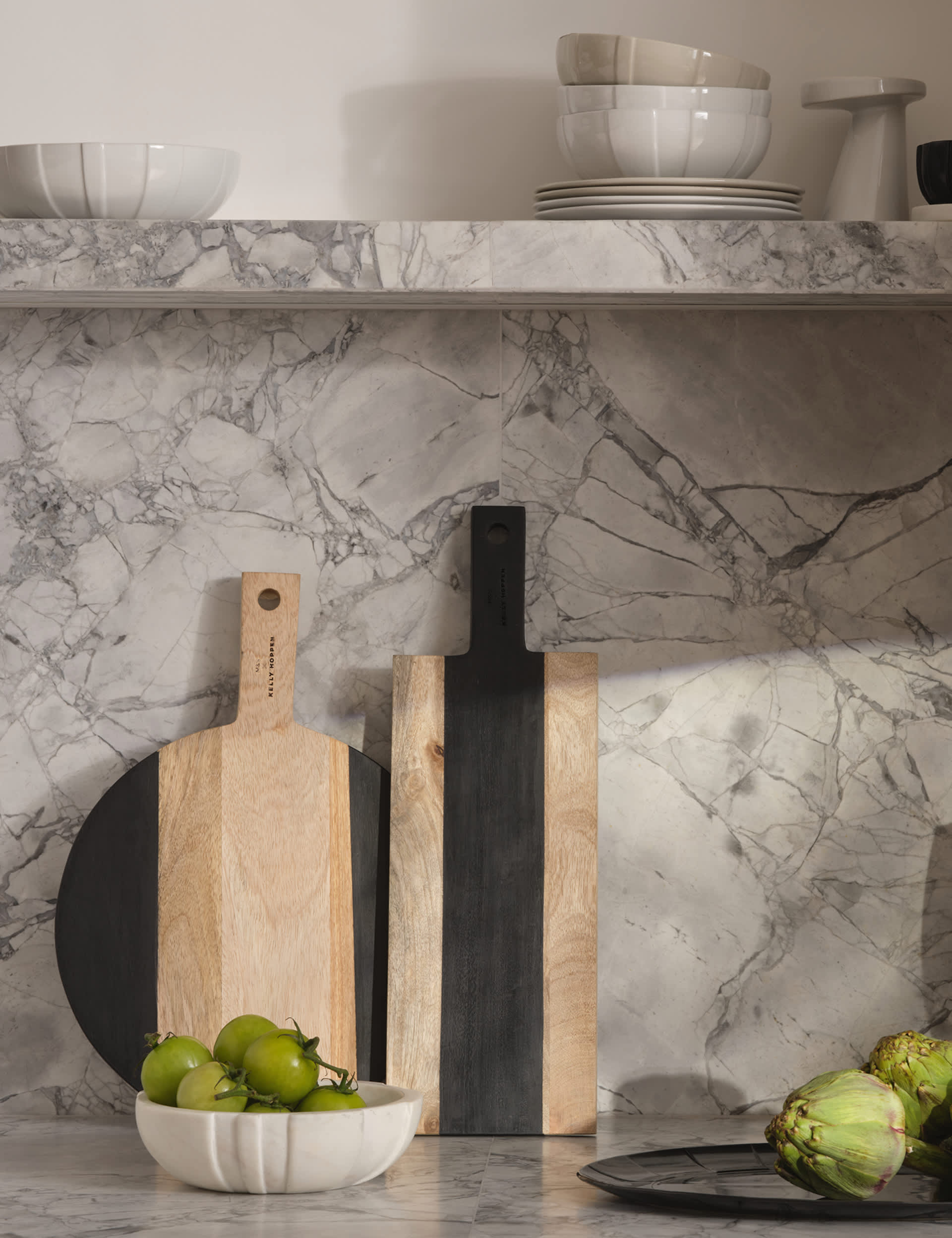M&S marble pinch pots and tray set, imported from the UK