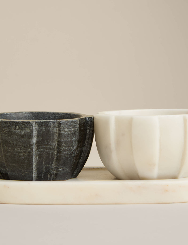 M&S marble pinch pots and tray set, imported from the UK