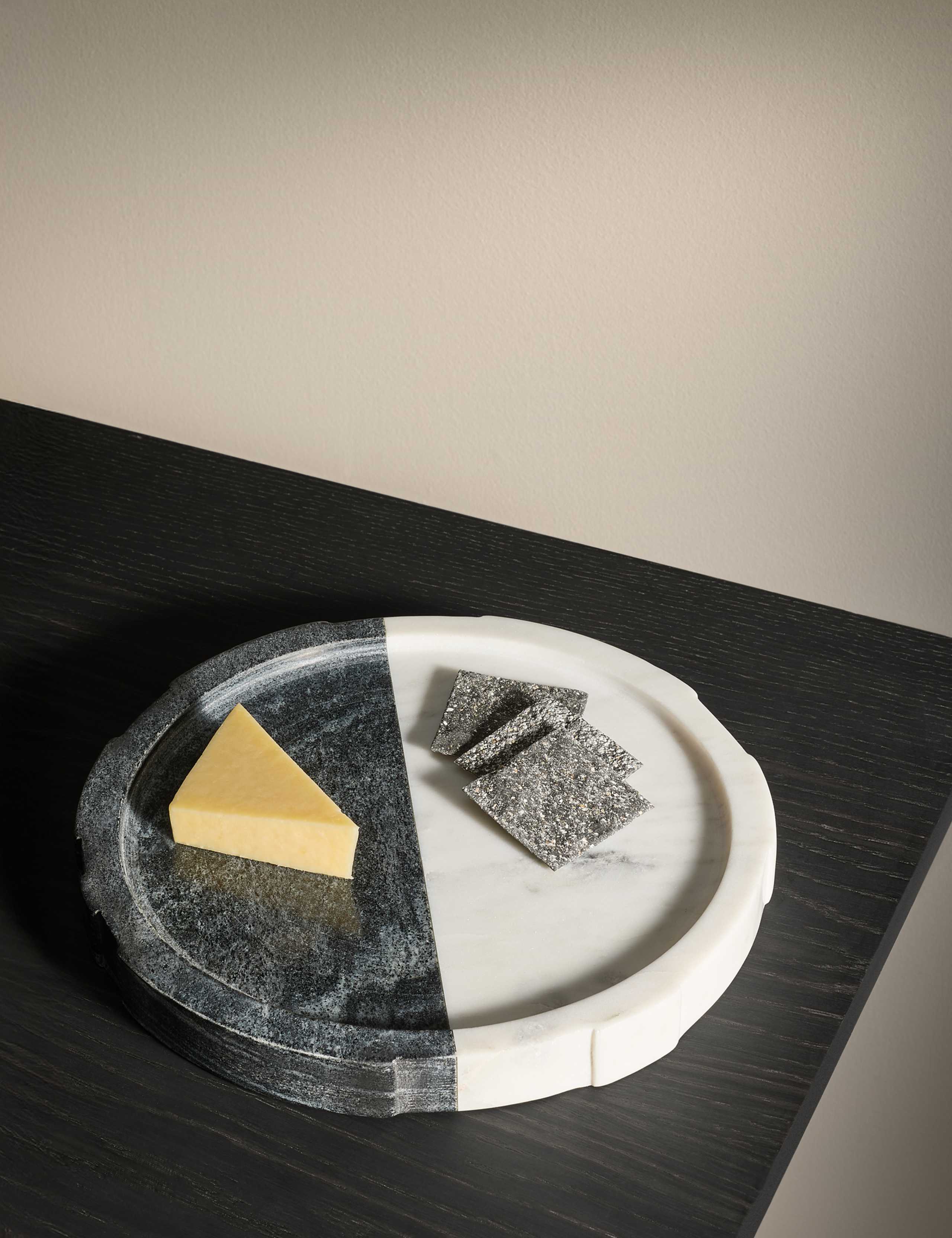 M&S X Kelly Hoppen marble textured tray 25cm, imported from the UK