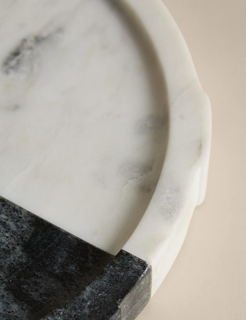 M&S X Kelly Hoppen marble textured tray 25cm, imported from the UK