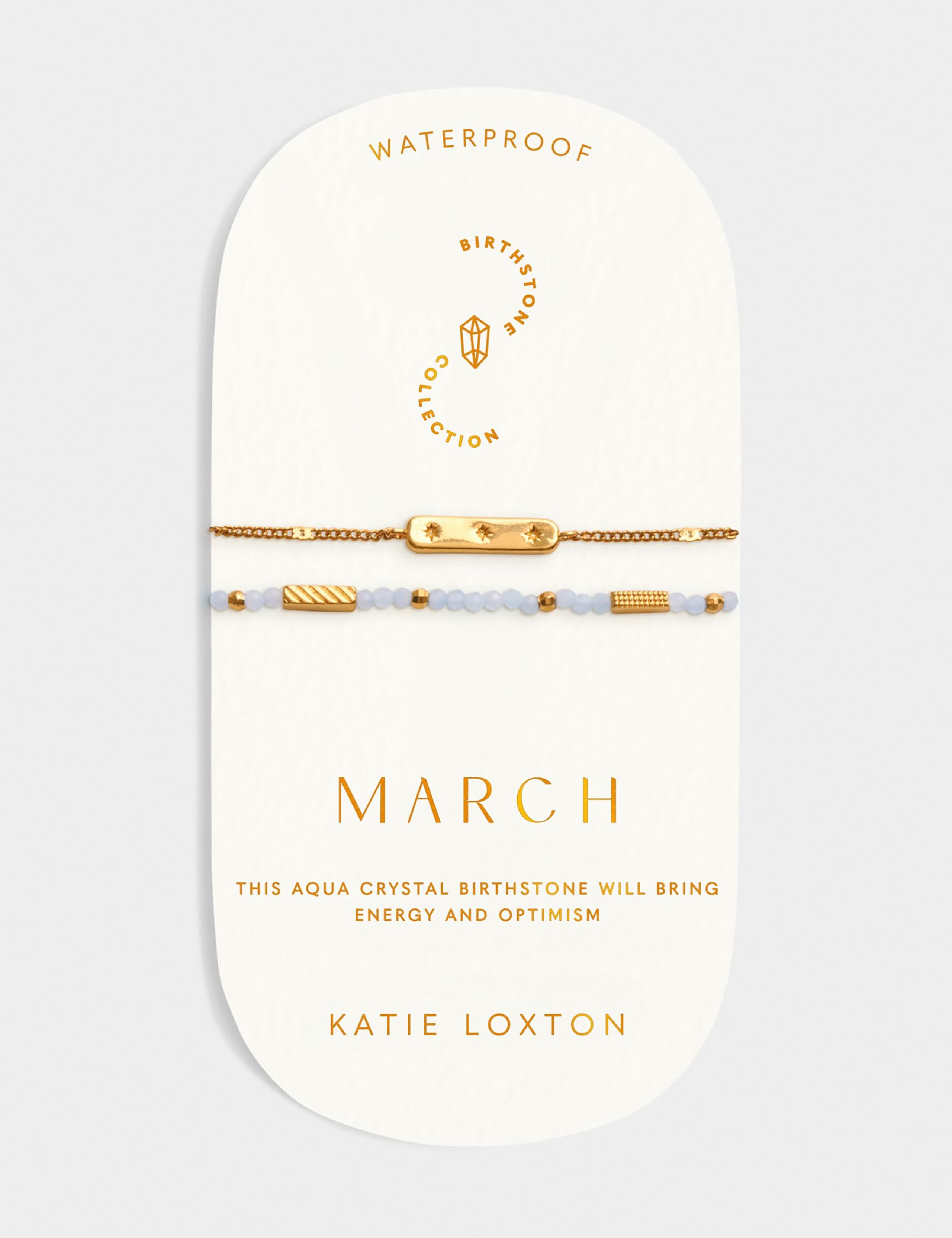 Katie Loxton March Birthstone Bracelet - British product