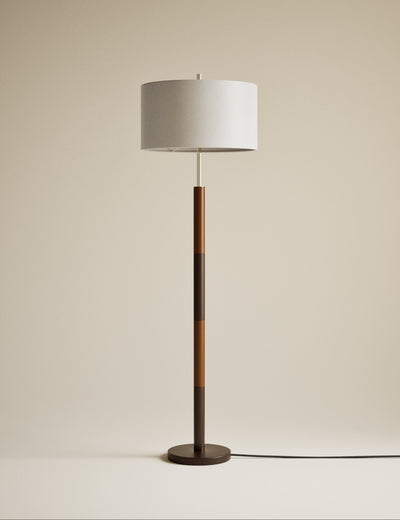 Marlowe Satin Messing Gulvlampe