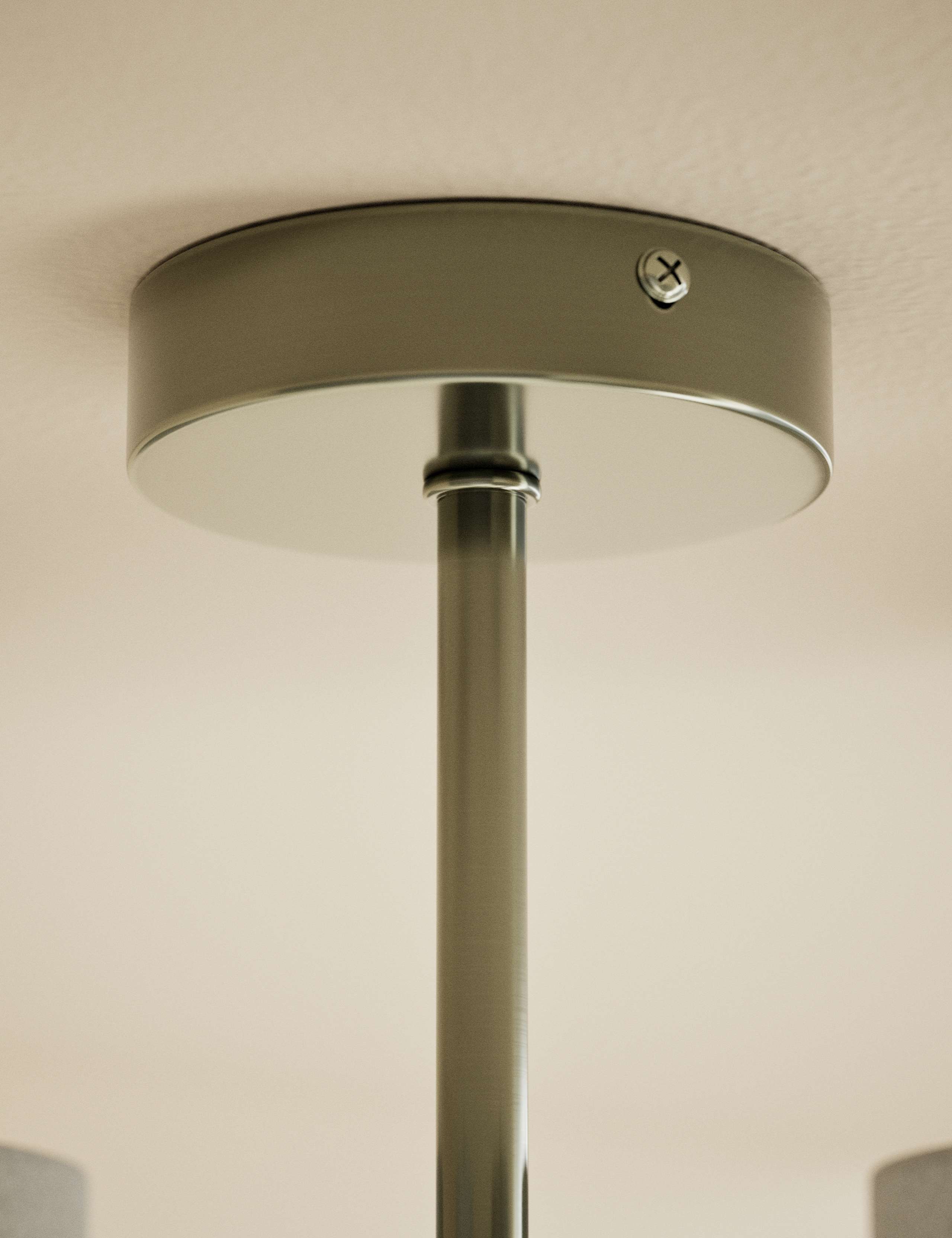 Marlowe metal flush ceiling light four-arm design - British product