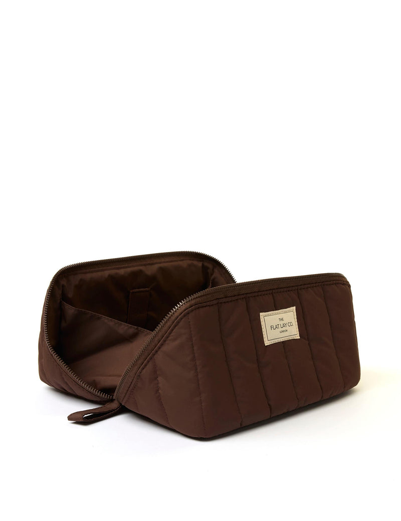 The Flat Lay Co makeup box bag Espresso, imported from the UK