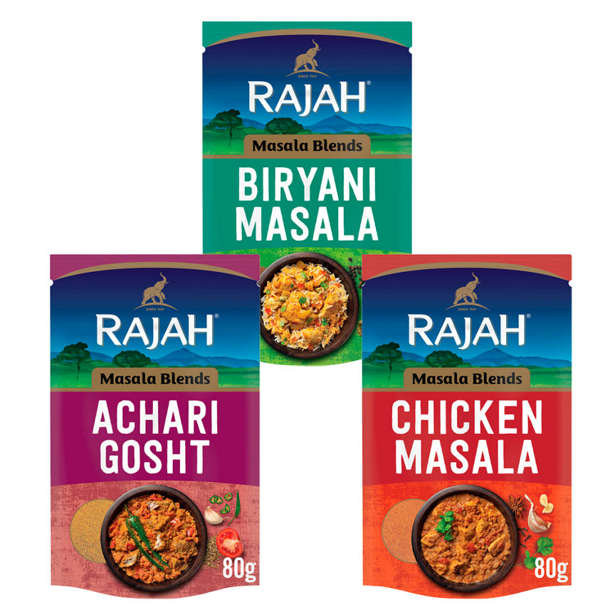 Rajah Masala Spice Mix Bundle GOODS ASDA   