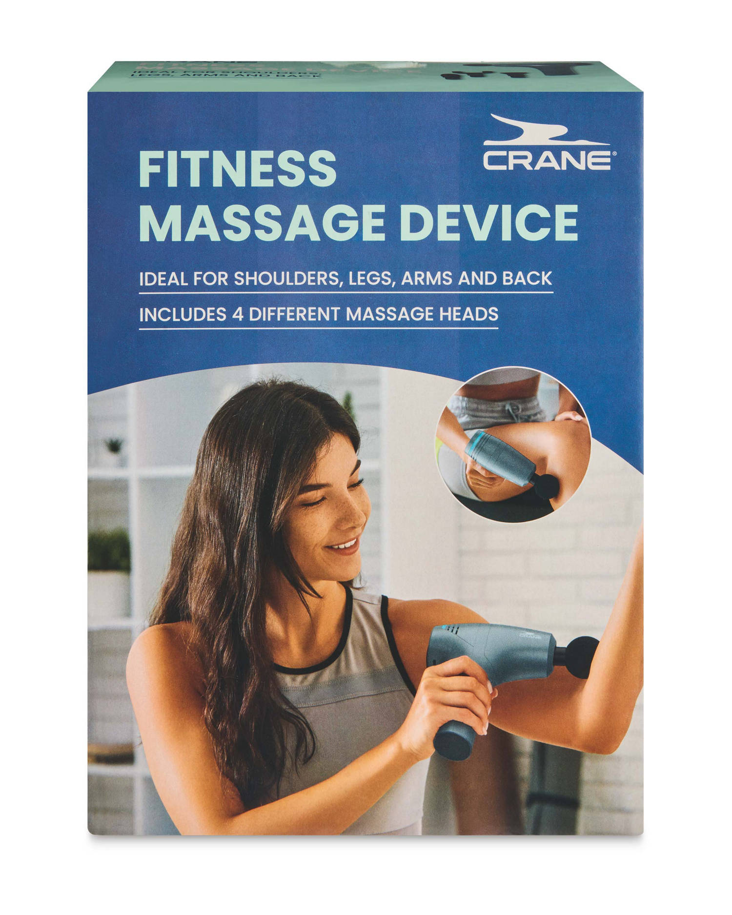 Massage gun with 20 speed settings and storage bag - British product