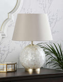 Laura Ashley Mathern table lamp mother of pearl 43cm, imported from the UK