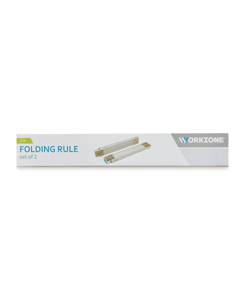 Folding ruler 2m set of 2 measuring tools, UK version