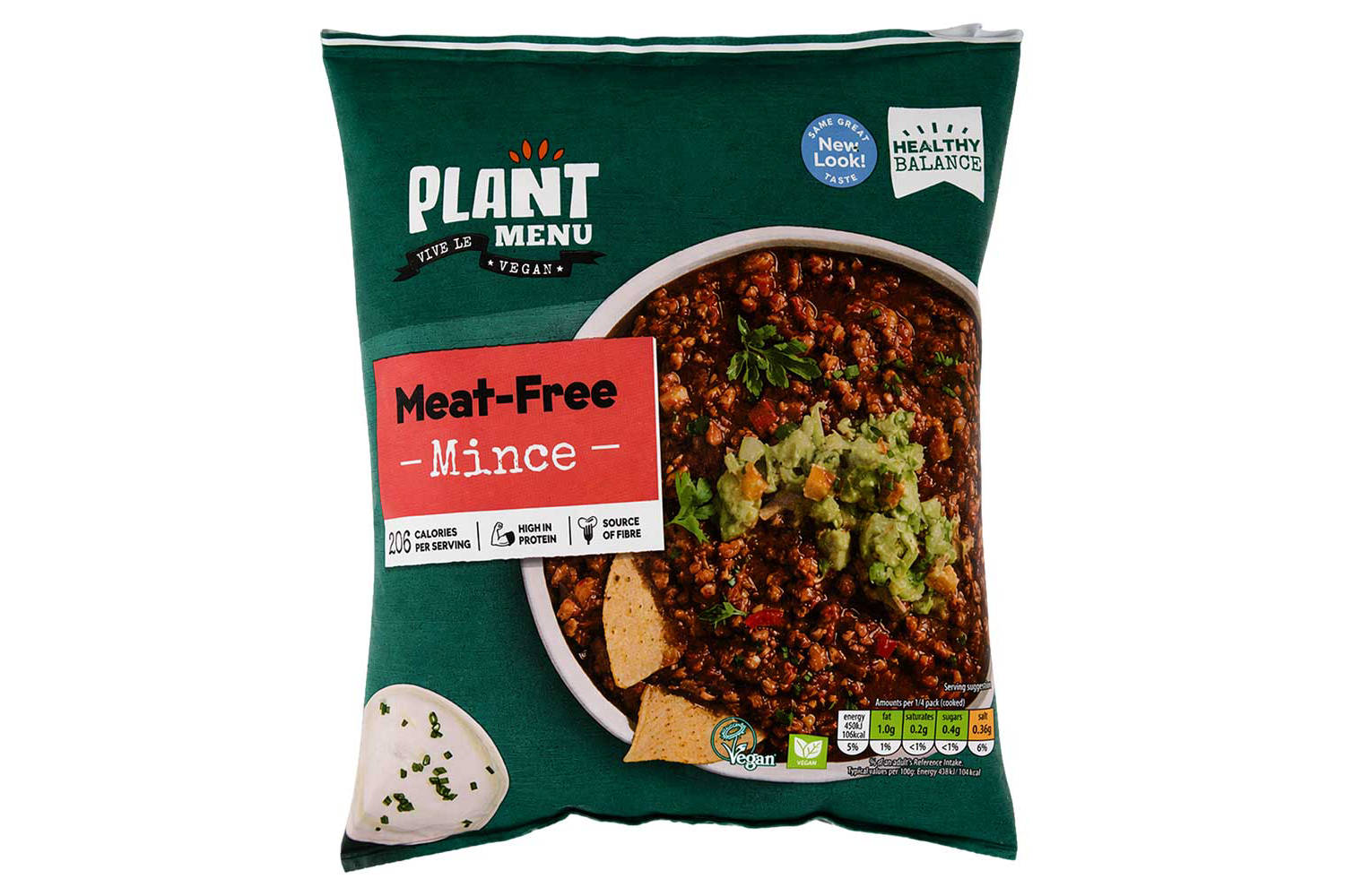 Frozen plant-based meat-free mince - British product