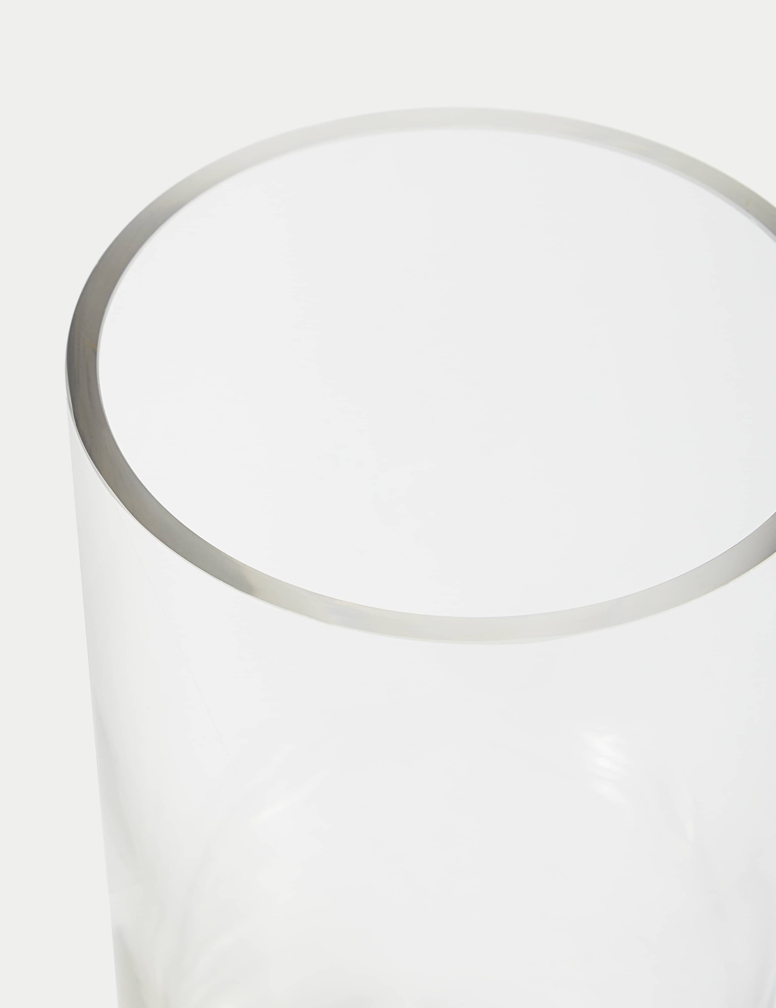 Medium cylinder glass vase, imported from the UK