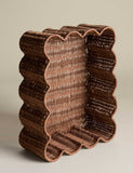 Scalloped rattan tray medium size 34x28 cm (British brand)