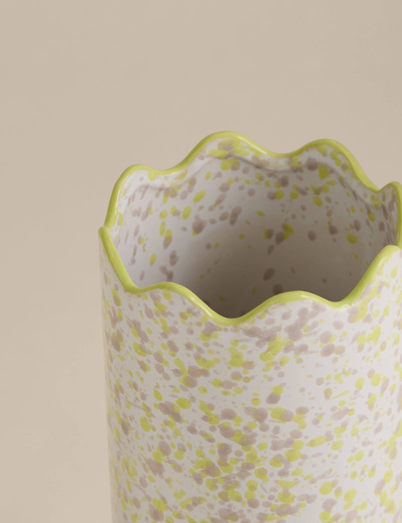 Ceramic splatter vase medium 25.5cm, UK version
