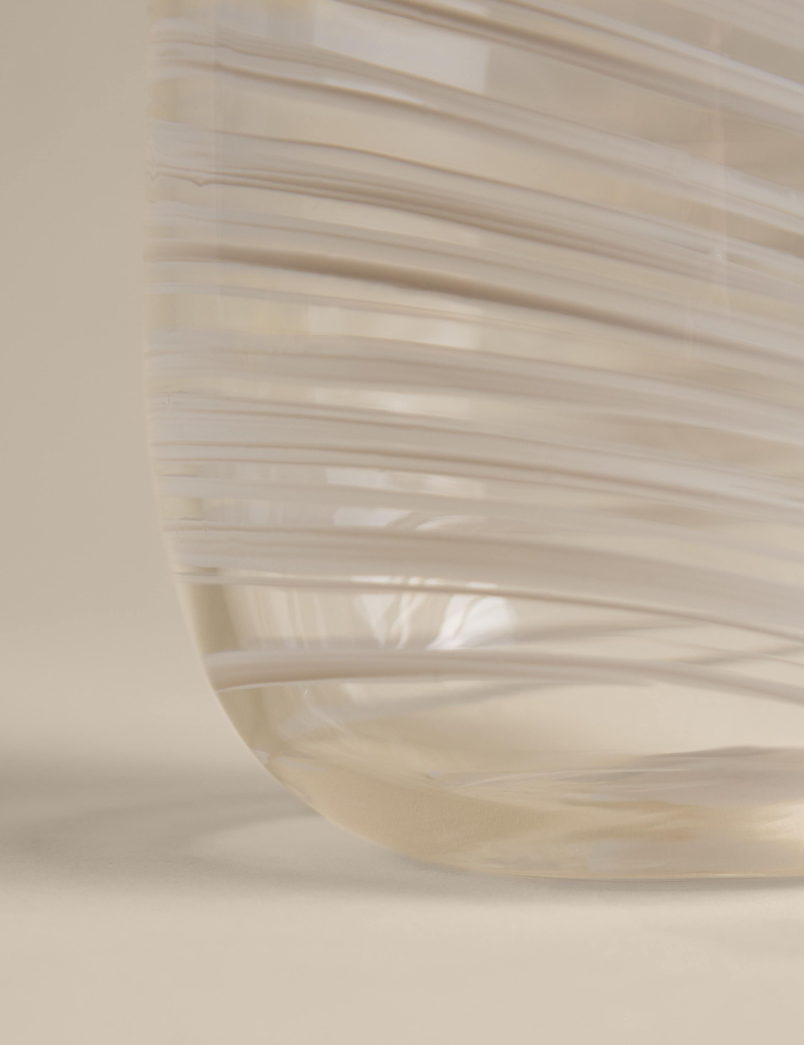 Medium swirl glass vase 22cm , imported from the UK
