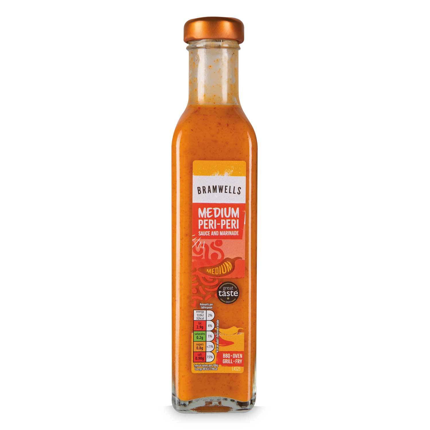 Medium peri peri sauce and marinade - British product