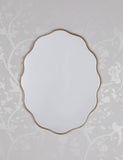 Laura Ashley oval wall mirror with gold frame 71x55cm, imported from the UK
