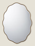 Laura Ashley oval wall mirror with gold frame 71x55cm, imported from the UK