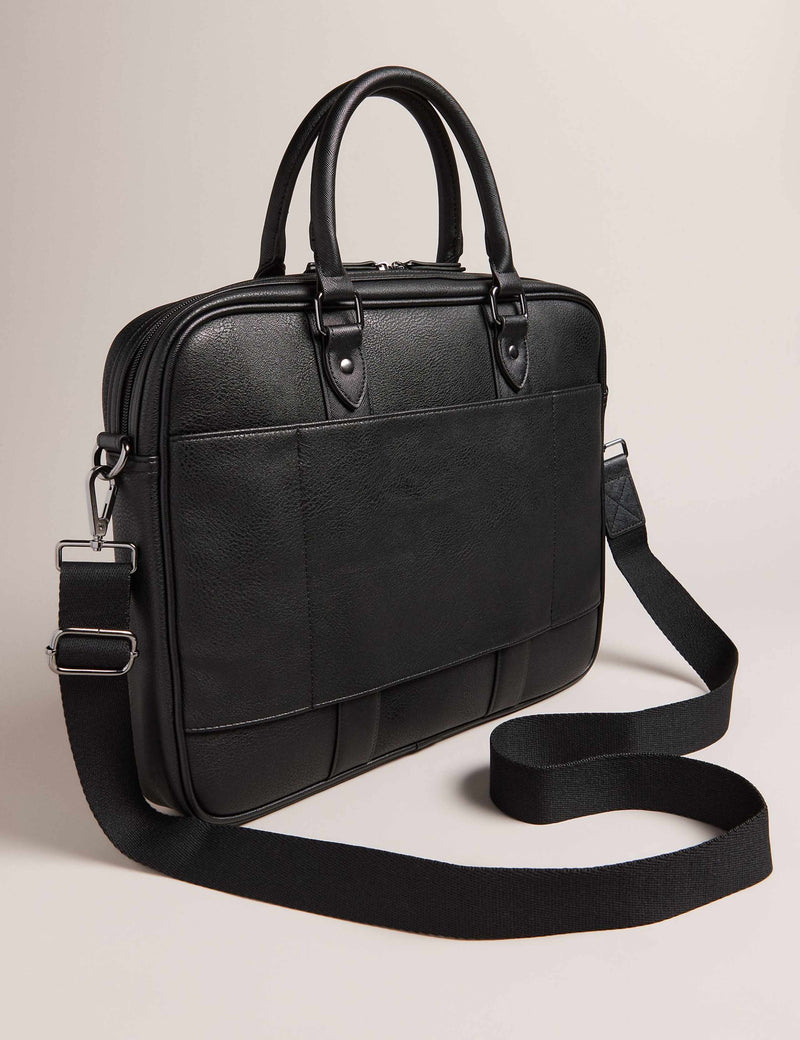 Ted Baker check design faux leather messenger bag, imported from the UK
