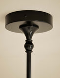 Metal flush chandelier with five lights, imported from the UK