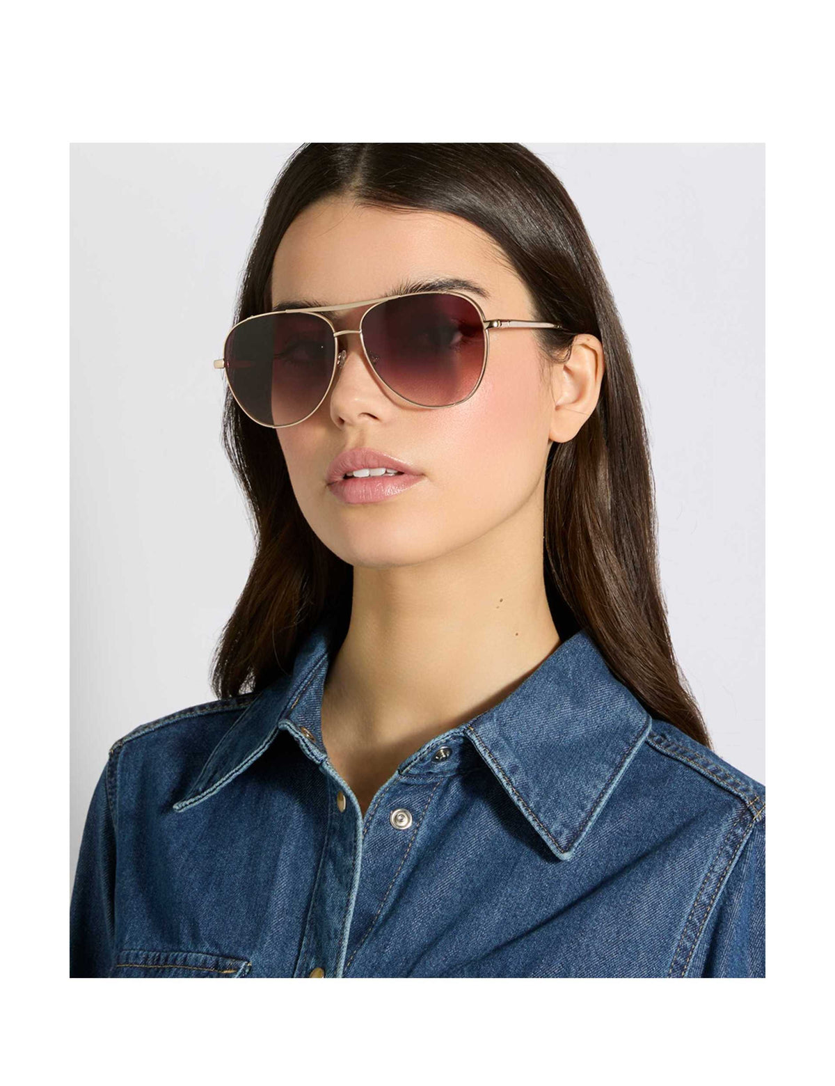 Dune London metal aviator sunglasses, imported from the UK