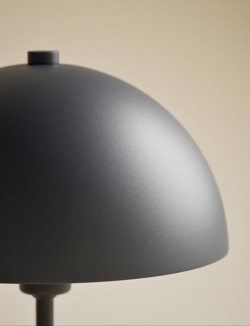 Metal dome table lamp modern design compact size - British product