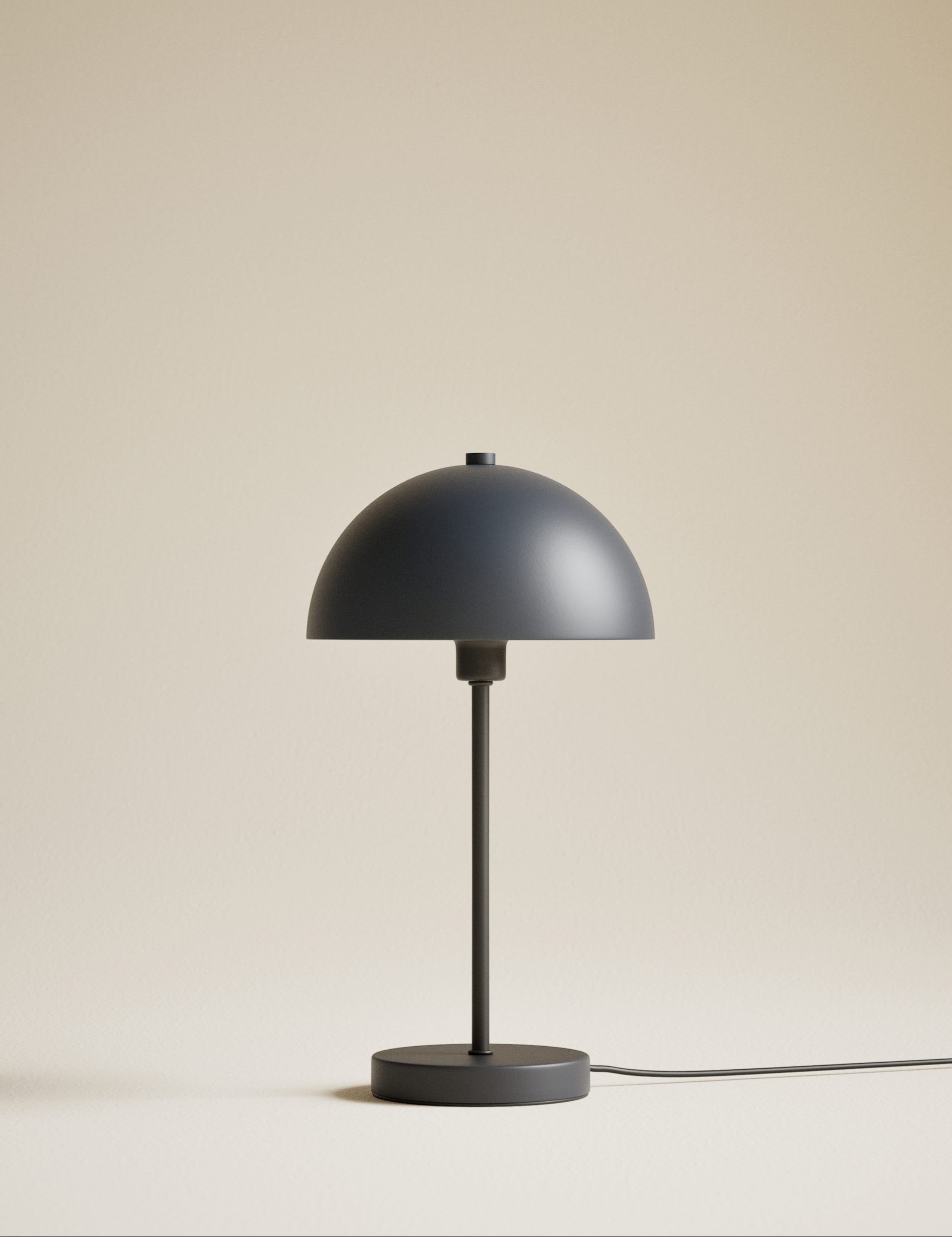 Metal dome table lamp modern design compact size - British product