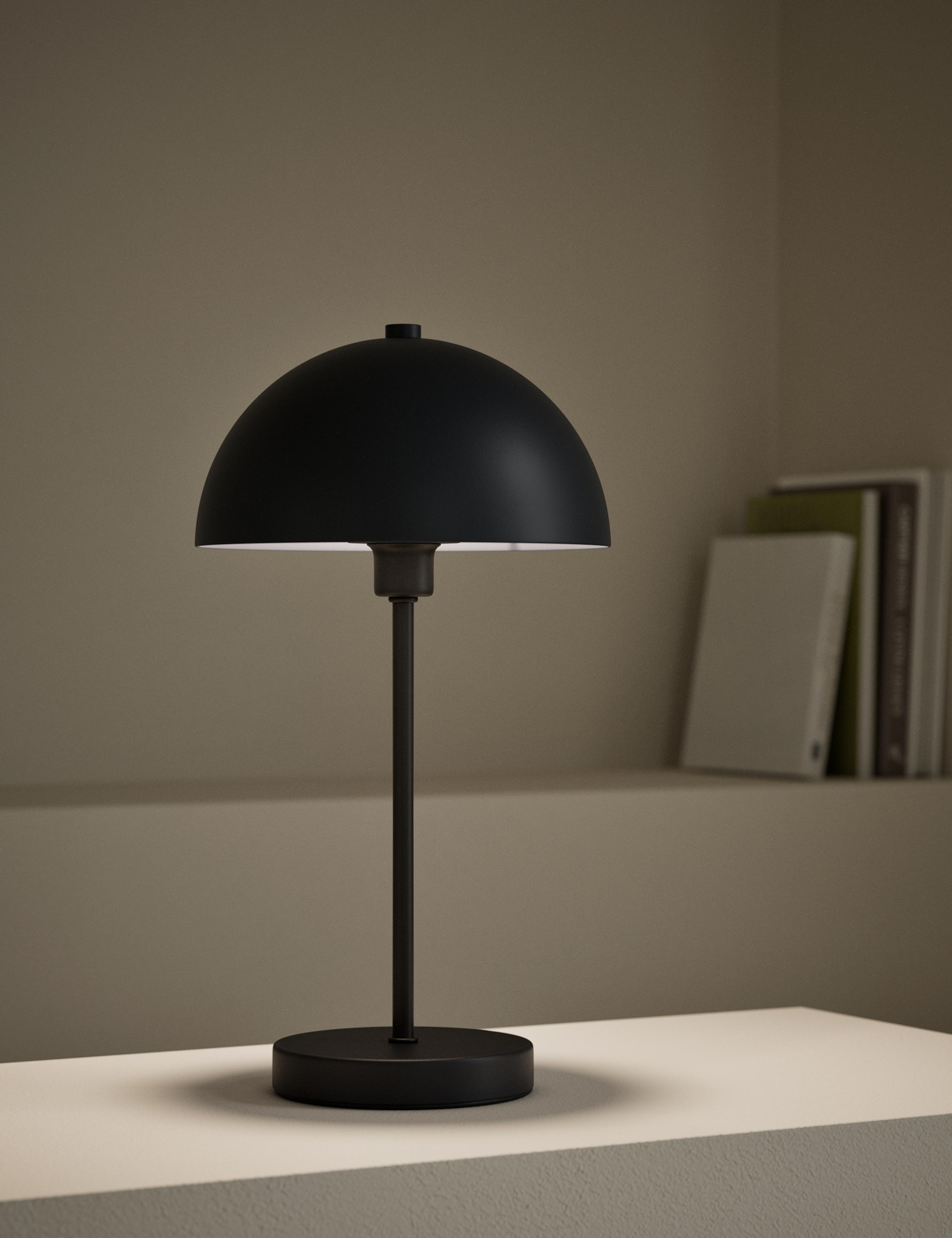 Metal dome table lamp modern design compact size - British product