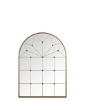 Metal arch wall mirror medium size from a British brand