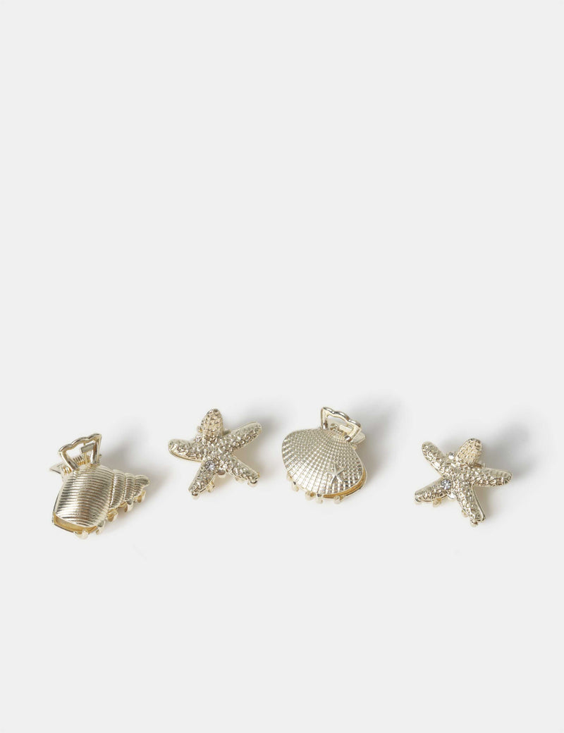 Metal Shell Mini Claw Clips hair accessories, UK version