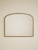 Metal twisted overmantel wall mirror, 100cm by 80cm (British brand)