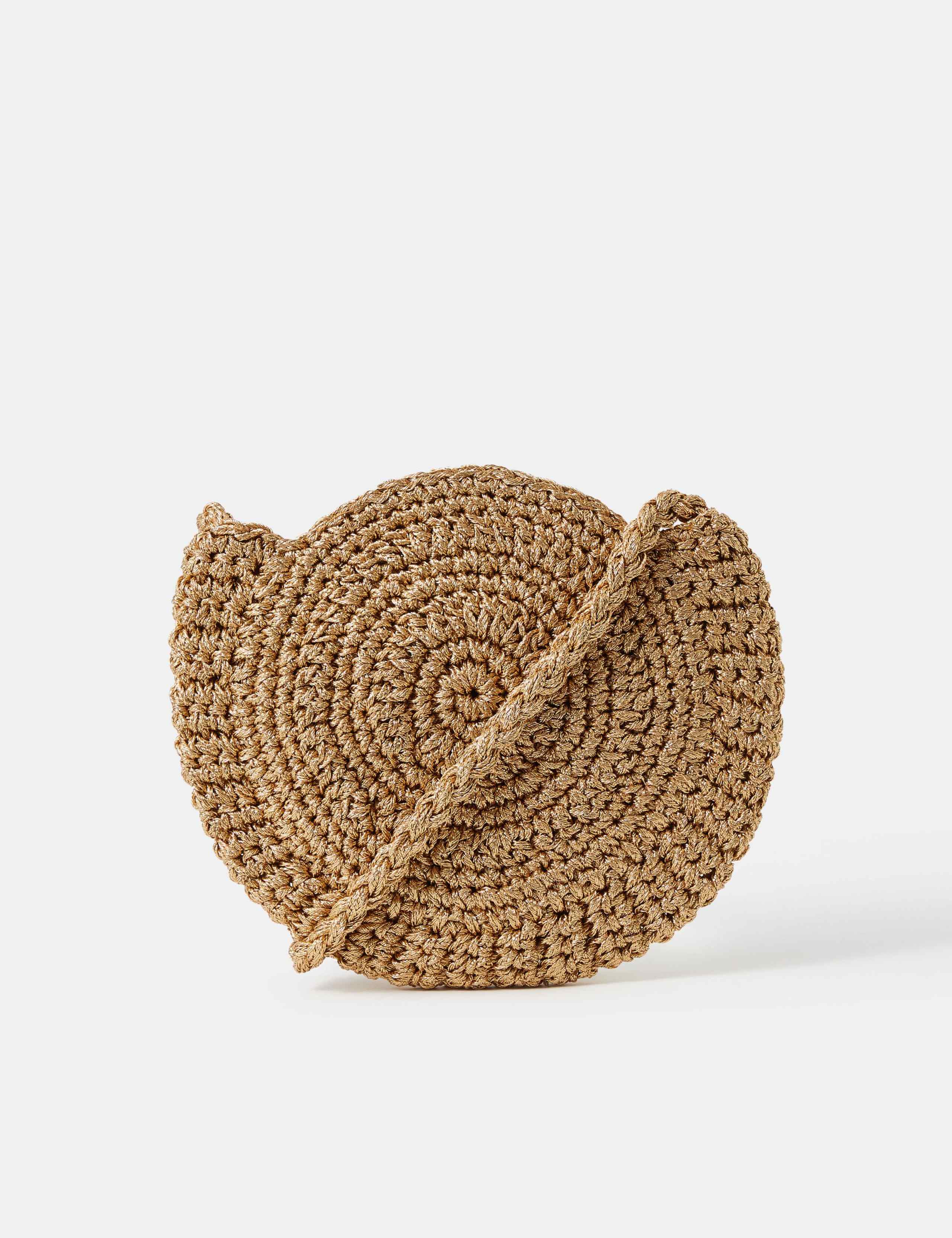Accessorize metallic braided cross body bag, UK version