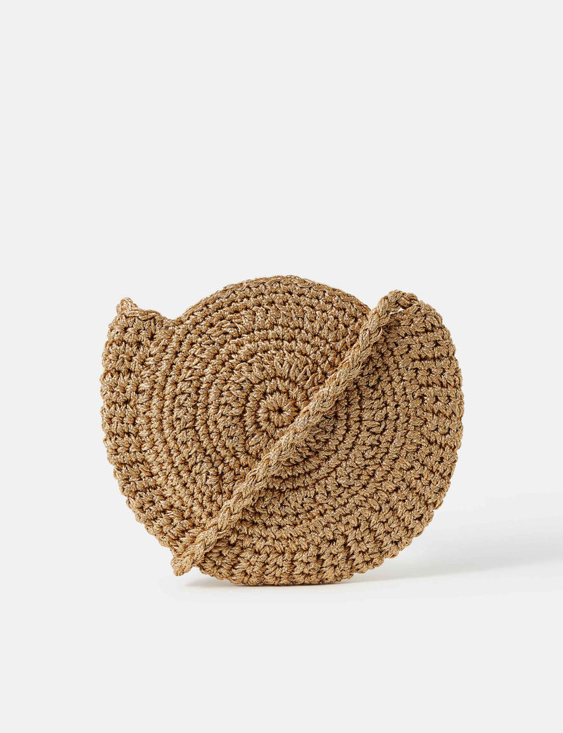 Accessorize metallic braided cross body bag, UK version