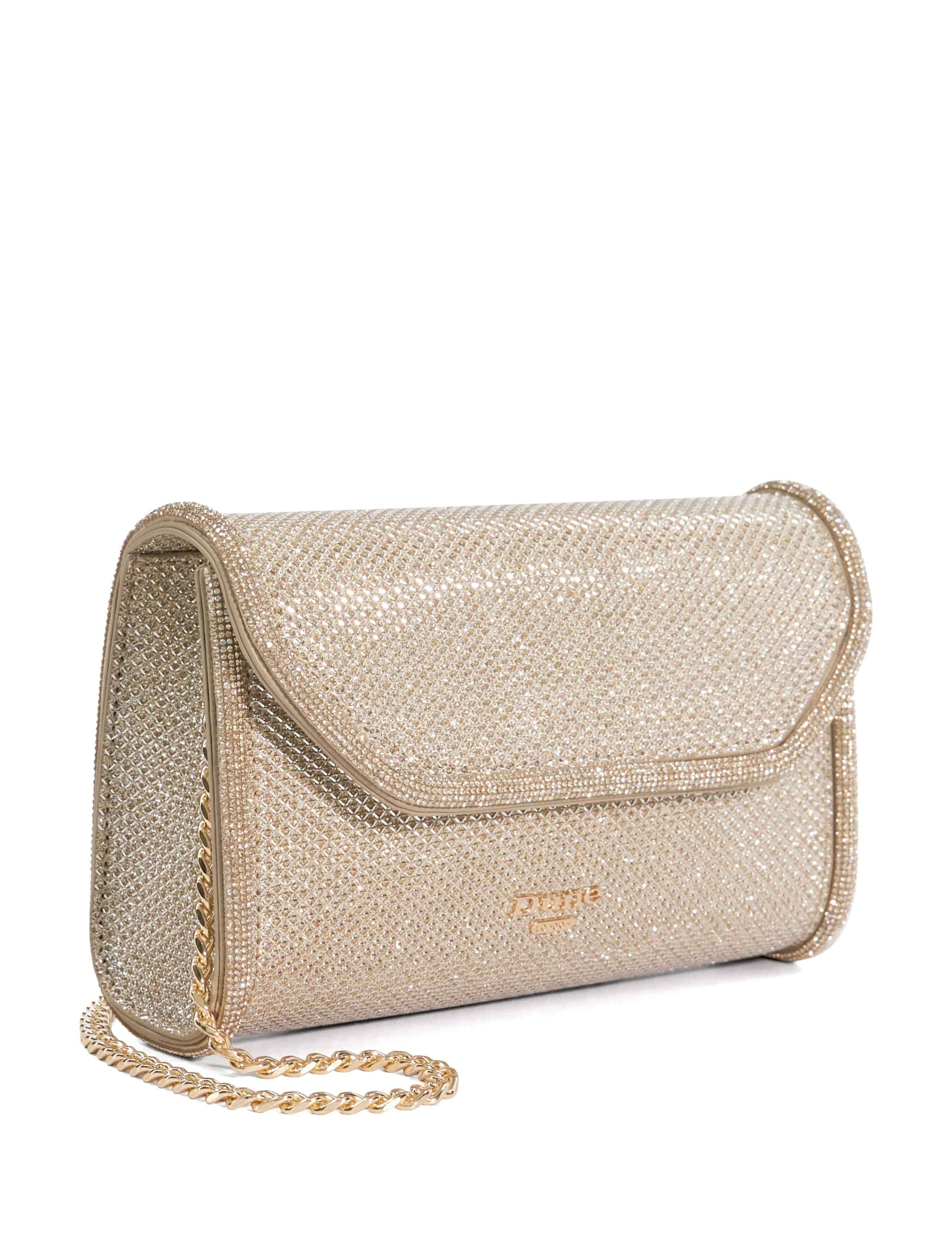 Dune London metallic clutch bag (British brand)