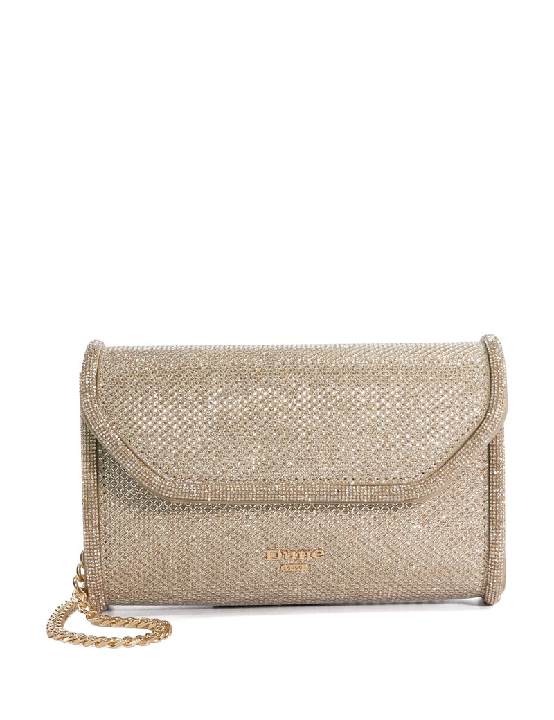 Dune London metallic clutch bag (British brand)