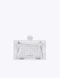 Carvela diamante chain strap clutch bag clear perspex (British brand)