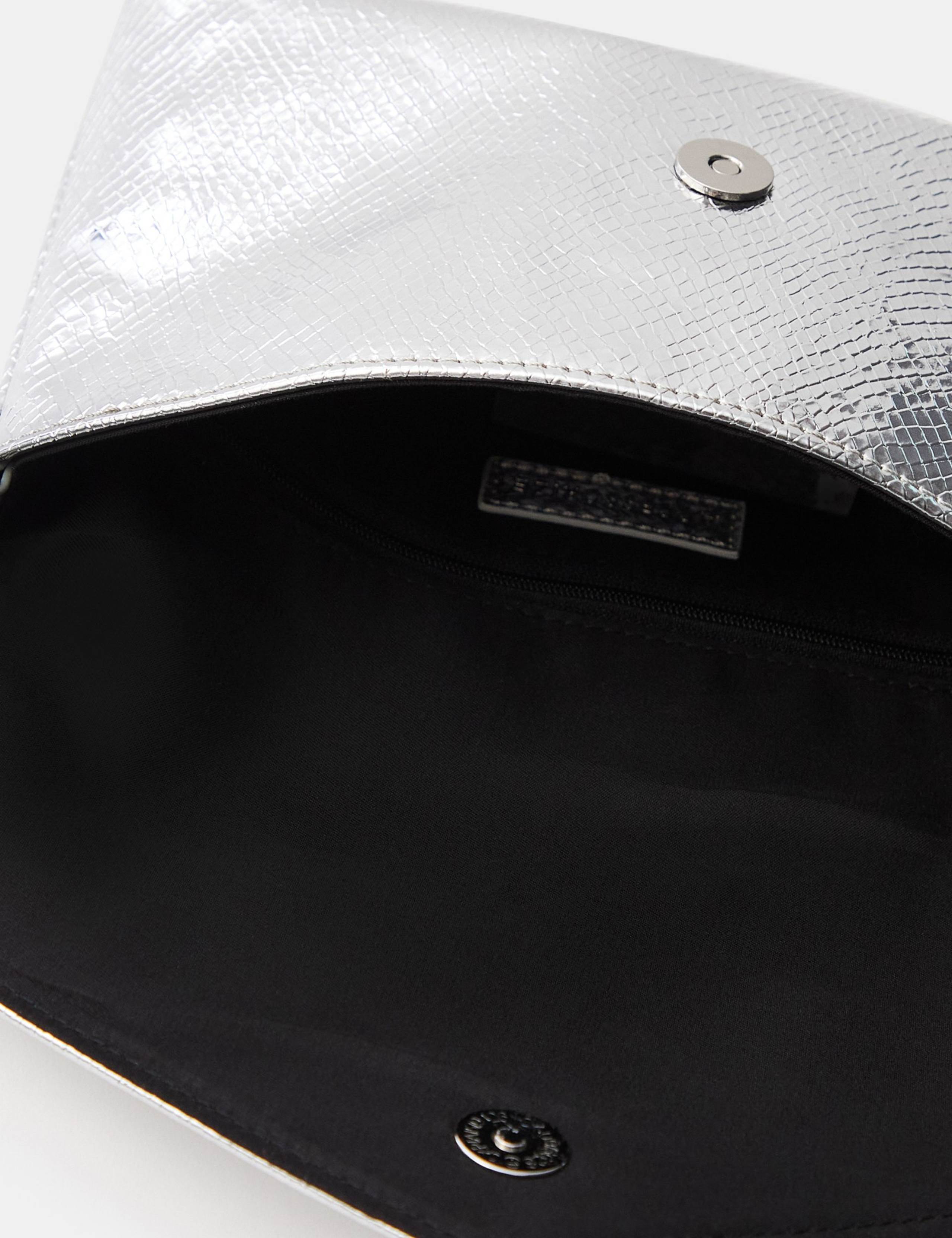 Accessorize metallic envelope cross body bag, imported from the UK
