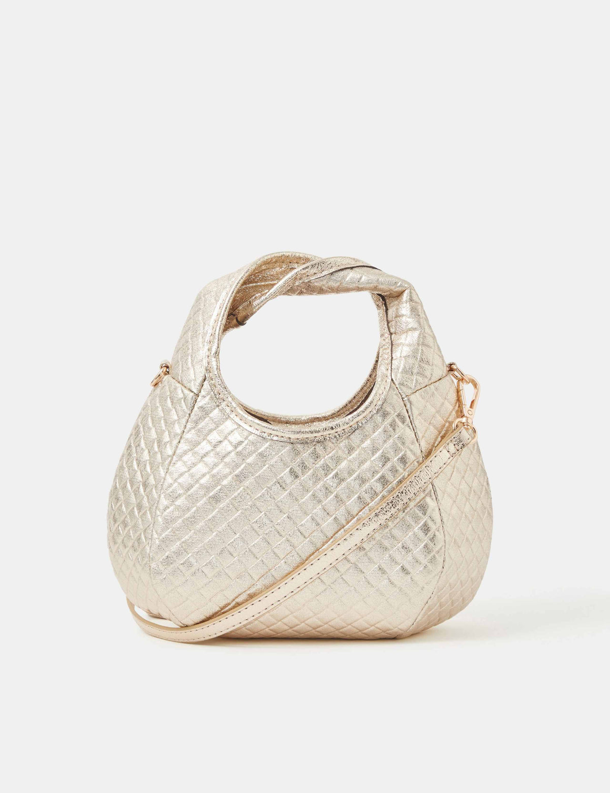 Accessorize metallic woven grab bag, imported from the UK
