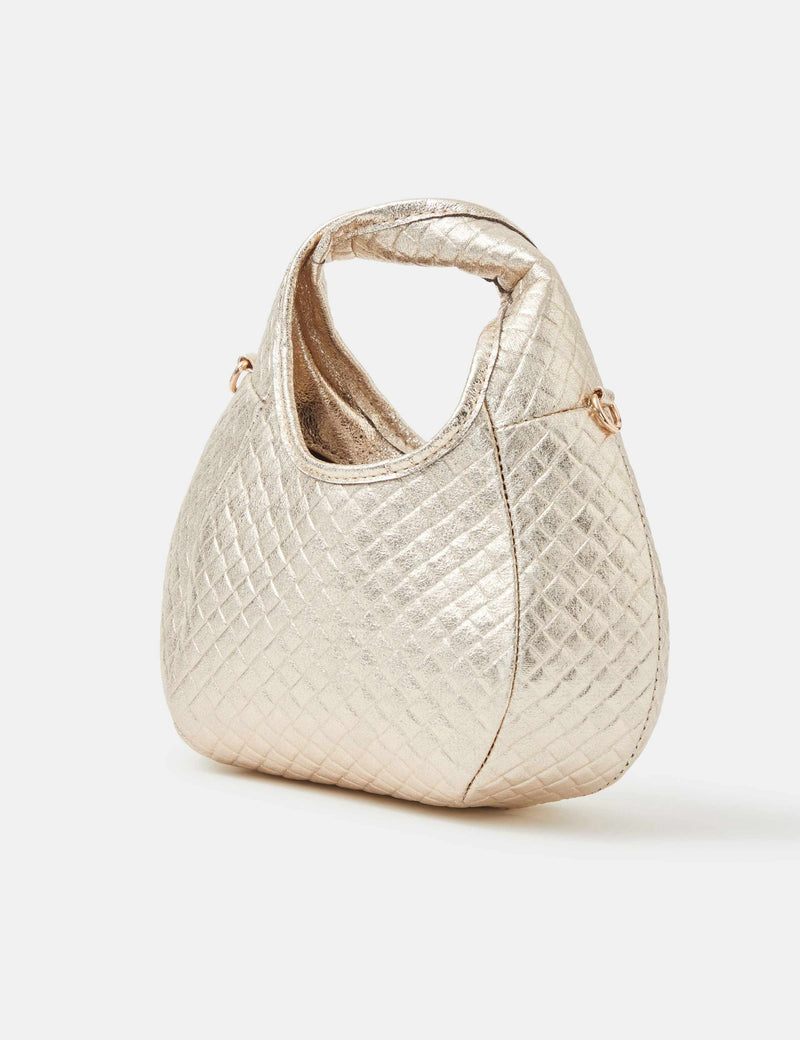 Accessorize metallic woven grab bag, imported from the UK