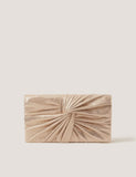 Monsoon metallic twist knot clutch bag, imported from the UK
