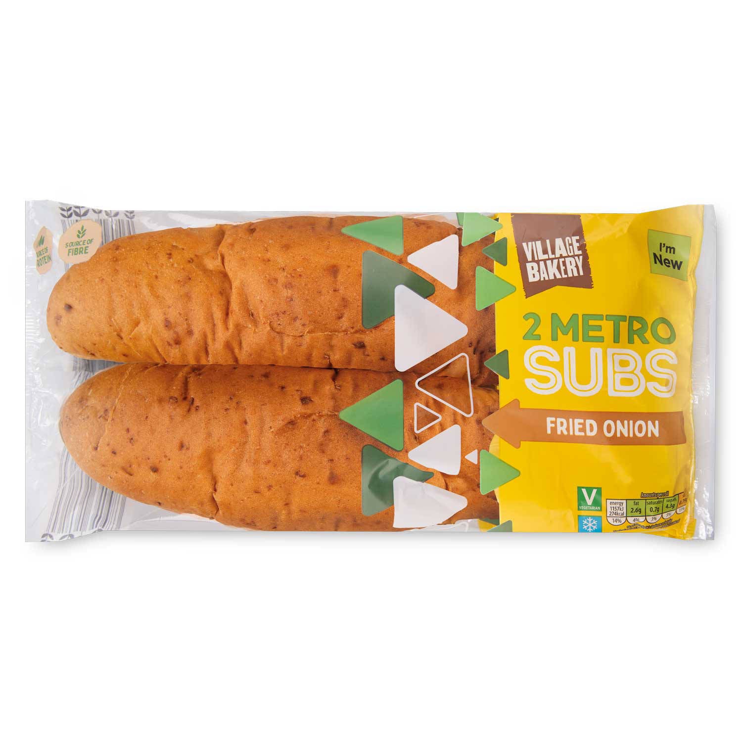 Sub rolls 4 pack, cheese and herb or caramelised onion - British product