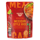 Mexican style rice pouch with jalapeño and red pepper (British brand)