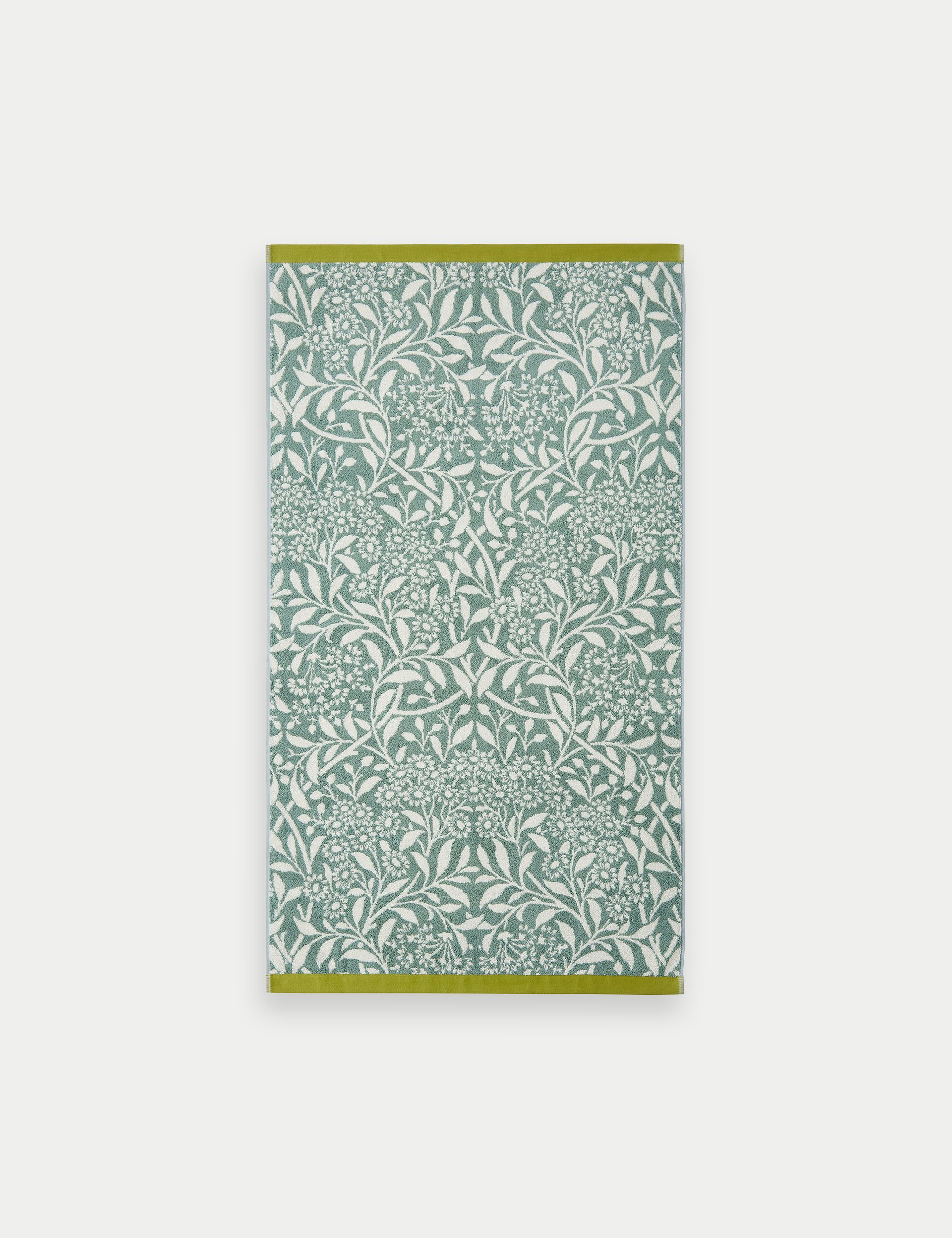 William Morris Michaelmas Daisy pure cotton towel, imported from the UK