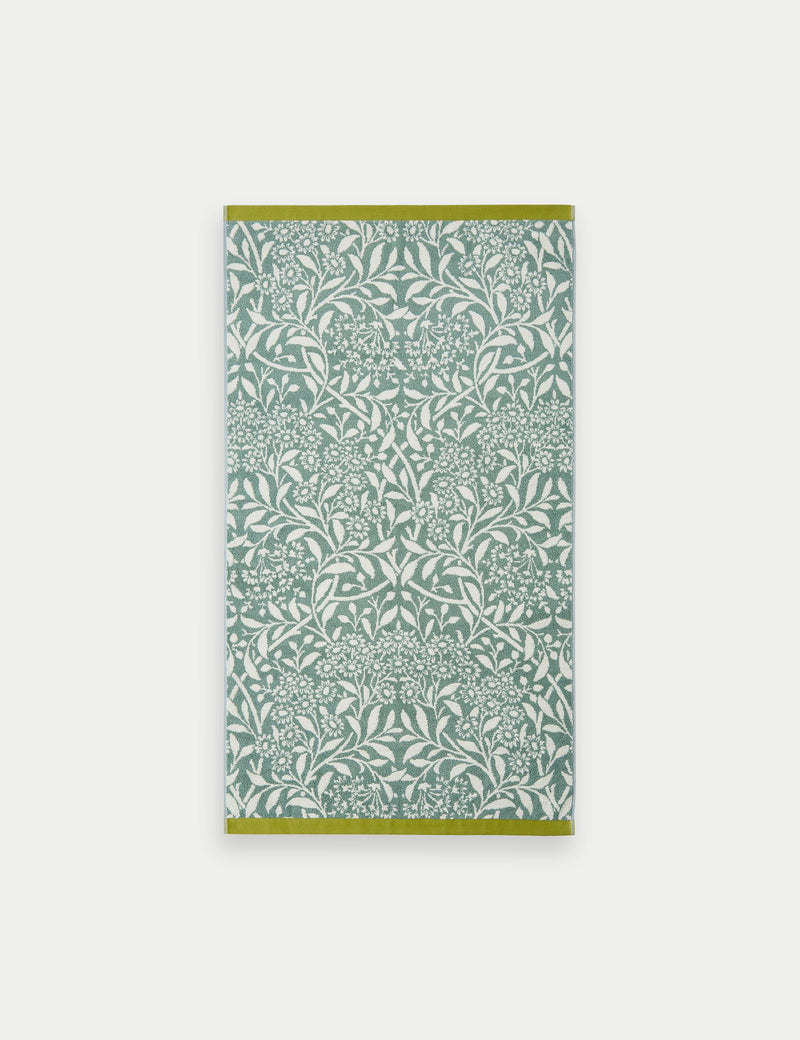 William Morris Michaelmas Daisy pure cotton towel, imported from the UK